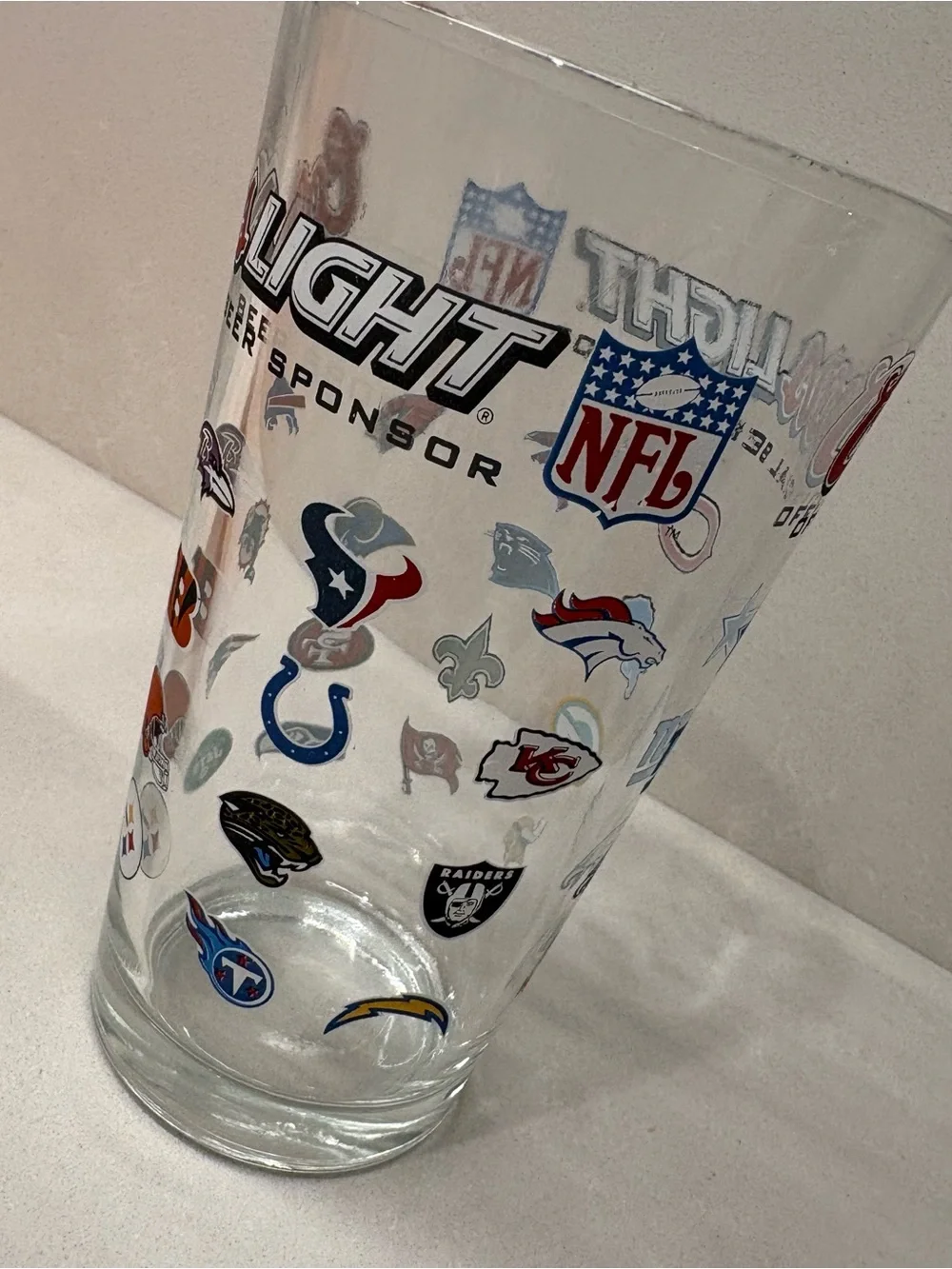 NFL x Coors Light Collectible Pint Beer Glass